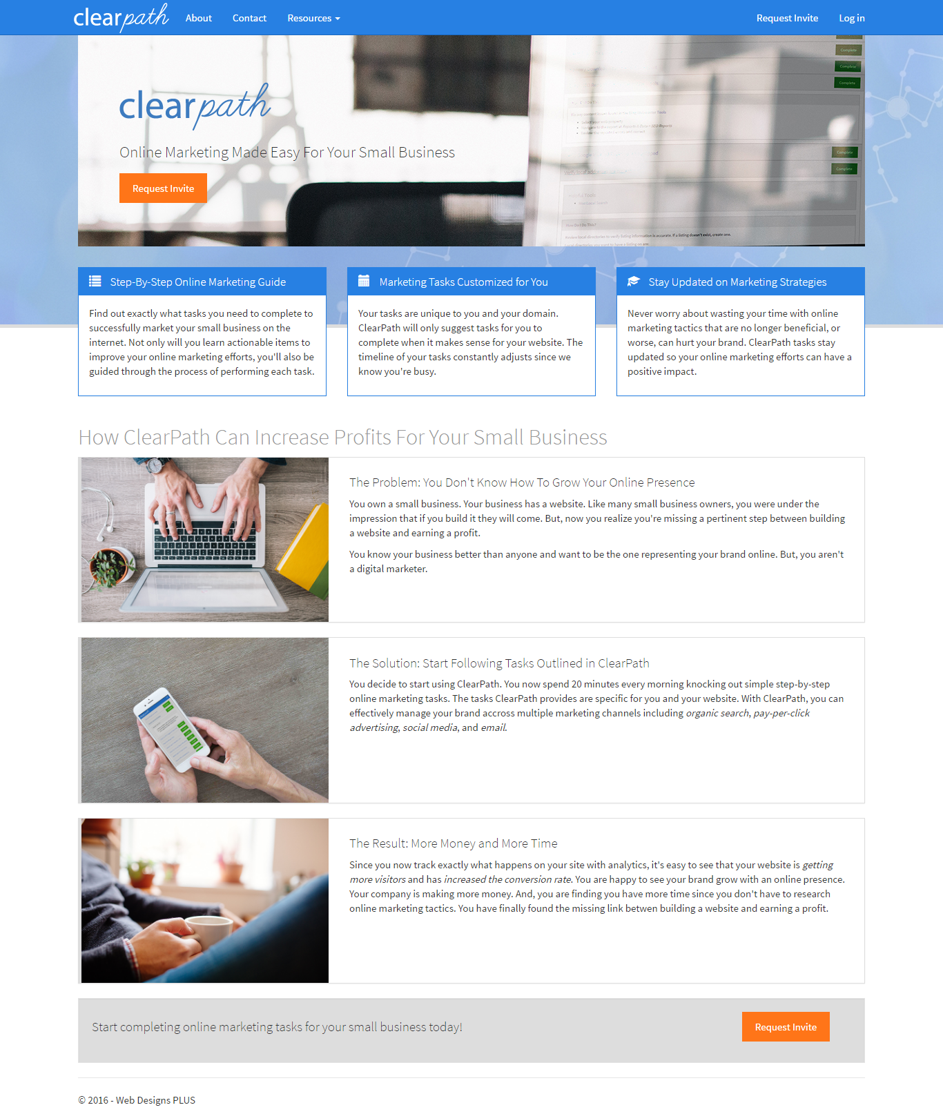 clearpath homepage version 1