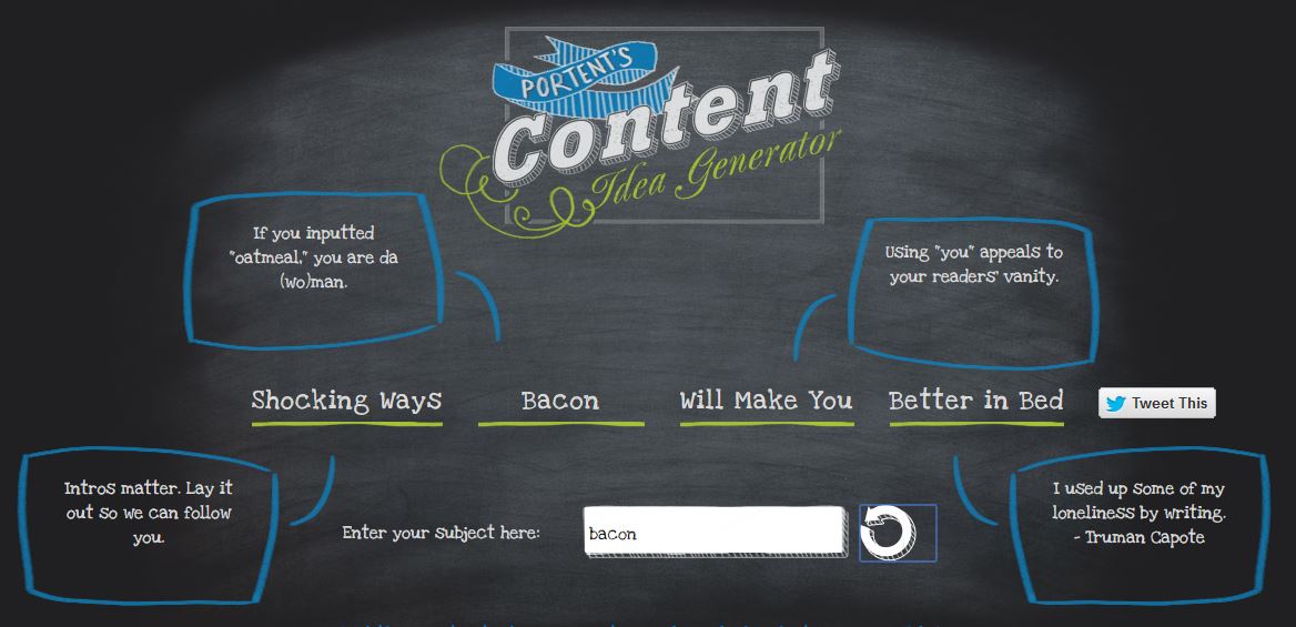 Content Idea Generator